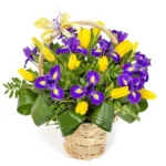Корзина с цветами Счастливые мгновения